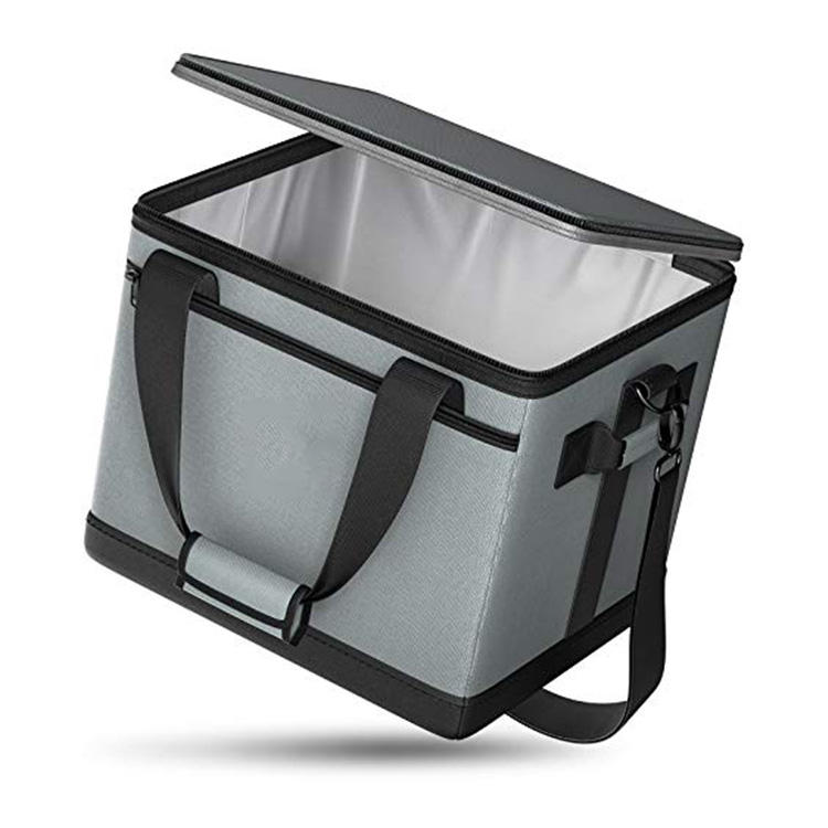 用于野餐的大容量升华冷却器袋可折叠和绝缘铝箔餐盒防漏冷却器袋