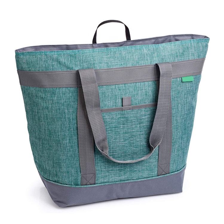 冷藏包折叠式防漏手提包单肩午餐购物袋保温隔热定制标志防水冰片支架