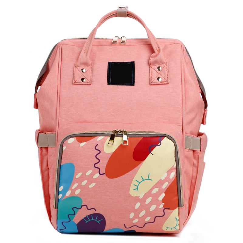 Large Size Baby Bag/Multi-functional Travel Knapsack Baby Diaper Backpack With Insulated Pockets